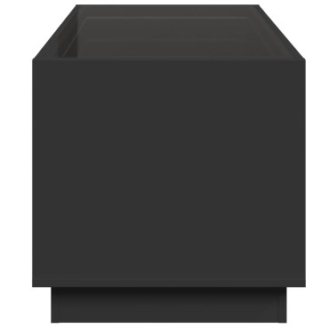 vidaXL Τραπεζάκι Σαλονιού Infinity LED Μαύρο 70x50x50cm 1 τεμ.