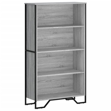 vidaXL Βιβλιοθήκη Γκρι Sonoma 80x31x137,5cm από Επεξεργ. Ξύλο 1 τεμ.