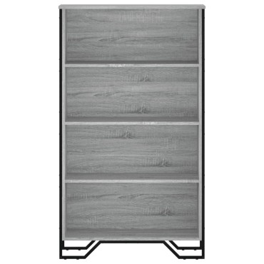 vidaXL Βιβλιοθήκη Γκρι Sonoma 80x31x137,5cm από Επεξεργ. Ξύλο 1 τεμ.