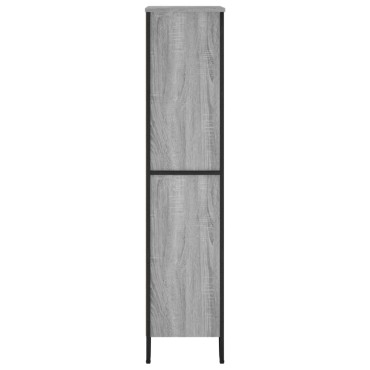 vidaXL Βιβλιοθήκη Γκρι Sonoma 80x31x137,5cm από Επεξεργ. Ξύλο 1 τεμ.