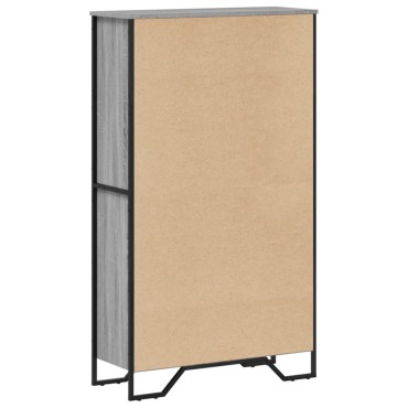 vidaXL Βιβλιοθήκη Γκρι Sonoma 80x31x137,5cm από Επεξεργ. Ξύλο 1 τεμ.