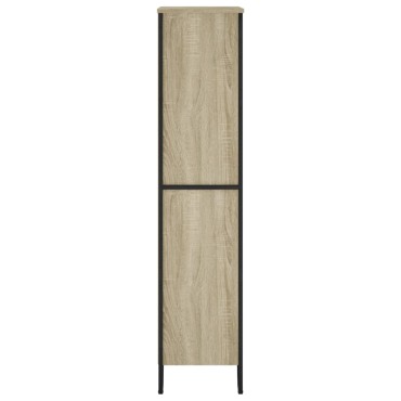 vidaXL Βιβλιοθήκη Sonoma Δρυς 80x31x137,5cm από Επεξεργασμένο Ξύλο 1 τεμ.