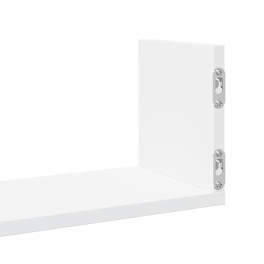 vidaXL Ραφιέρες Τοίχου 3 τεμ. Λευκές 58x18x18cm από Επεξ. Ξύλο
