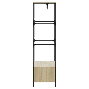 vidaXL Ντουλάπα Sonoma Δρυς 90x50x180 εκ. από Επεξεργασμένο Ξύλο