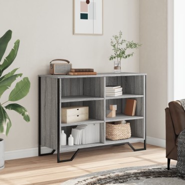 vidaXL Μπουφές Γκρι Sonoma 101x35,5x74,5cm από Επεξεργασμένο Ξύλο 1 τεμ.