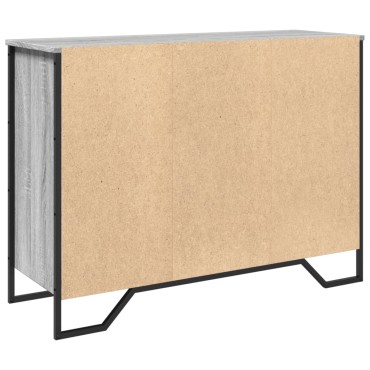 vidaXL Μπουφές Γκρι Sonoma 101x35,5x74,5cm από Επεξεργασμένο Ξύλο 1 τεμ.
