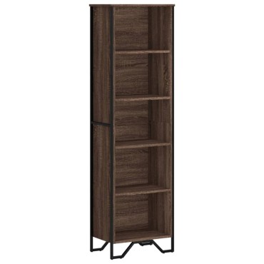 vidaXL Βιβλιοθήκη Καφέ Δρυς 50x31x169cm από Επεξεργασμένο Ξύλο 1 τεμ.