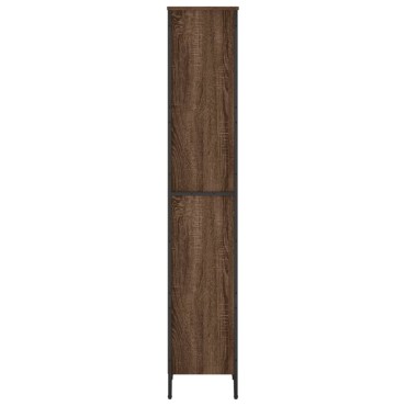 vidaXL Βιβλιοθήκη Καφέ Δρυς 50x31x169cm από Επεξεργασμένο Ξύλο 1 τεμ.