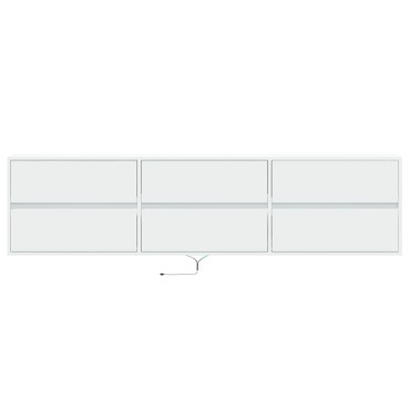 vidaXL Έπιπλο Τοίχου Τηλεόρασης με LED Λευκό 180x31x45cm
