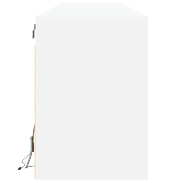 vidaXL Έπιπλο Τοίχου Τηλεόρασης με LED Λευκό 180x31x45cm