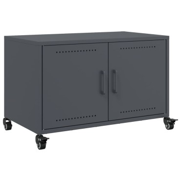 vidaXL Έπιπλο Τηλεόρασης Μαύρο 68x39x43,5cm Χάλυβας