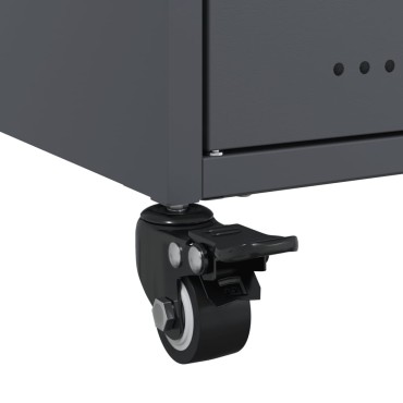 vidaXL Έπιπλο Τηλεόρασης Μαύρο 68x39x43,5cm Χάλυβας