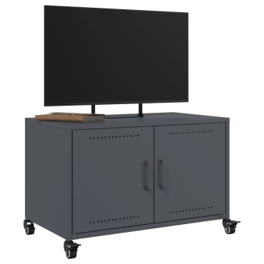 vidaXL Έπιπλο Τηλεόρασης Μαύρο 68x39x43,5cm Χάλυβας