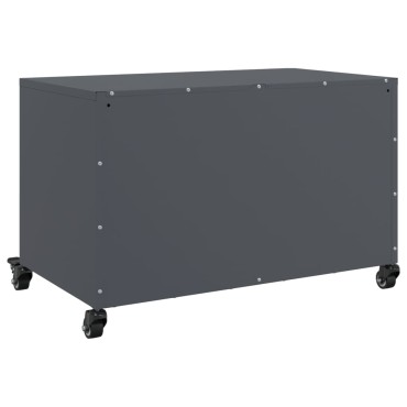 vidaXL Έπιπλο Τηλεόρασης Μαύρο 68x39x43,5cm Χάλυβας