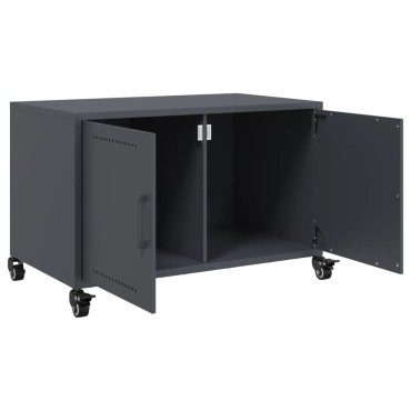 vidaXL Έπιπλο Τηλεόρασης Μαύρο 68x39x43,5cm Χάλυβας