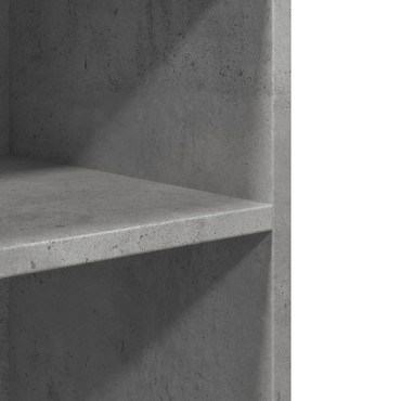 vidaXL Βοηθητικό Τραπέζι με Ρόδες Γκρι Σκυρ 55x60x78cm Επεξ. Ξύλο