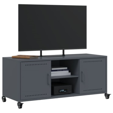 vidaXL Έπιπλο Τηλεόρασης Ανθρακί 100,5x39x43,5cm Ατσάλι