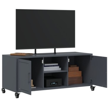 vidaXL Έπιπλο Τηλεόρασης Ανθρακί 100,5x39x43,5cm Ατσάλι