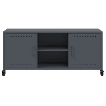 vidaXL Έπιπλο Τηλεόρασης Ανθρακί 100,5x39x43,5cm Ατσάλι
