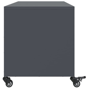 vidaXL Έπιπλο Τηλεόρασης Ανθρακί 100,5x39x43,5cm Ατσάλι