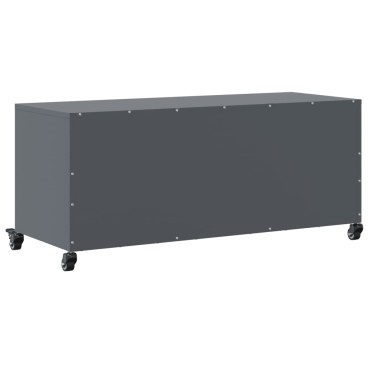 vidaXL Έπιπλο Τηλεόρασης Ανθρακί 100,5x39x43,5cm Ατσάλι