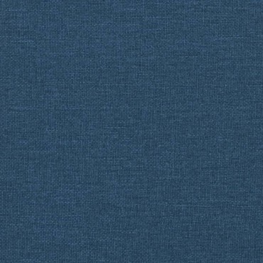 vidaXL Κρεβάτι Boxspring με Στρώμα Μπλε 140x200cm Υφασμάτινο 1 τεμ. - Διπλό