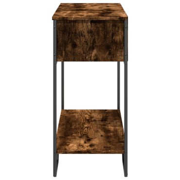 vidaXL Τραπέζι Κονσόλα Καπνιστή Δρυς 100x35x74,5cm Επεξεργασμένο Ξύλο 1 τεμ.