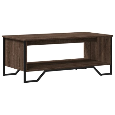vidaXL Τραπεζάκι Σαλονιού Καφέ Δρυς 100x51x40cm Επεξεργασμ. Ξύλο 1 τεμ.