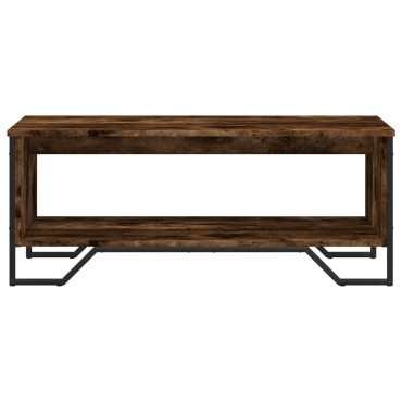 vidaXL Τραπεζάκι Σαλονιού Καπνιστή Δρυς 100x51x40cm Επεξεργασμ. Ξύλο 1 τεμ.