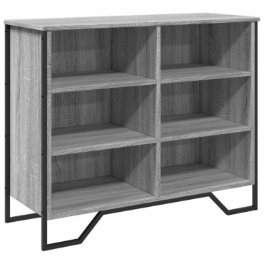 vidaXL Μπουφές Γκρι Sonoma 91x35,5x74,5cm από Επεξεργασμένο Ξύλο 1 τεμ.
