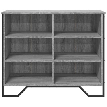 vidaXL Μπουφές Γκρι Sonoma 91x35,5x74,5cm από Επεξεργασμένο Ξύλο 1 τεμ.