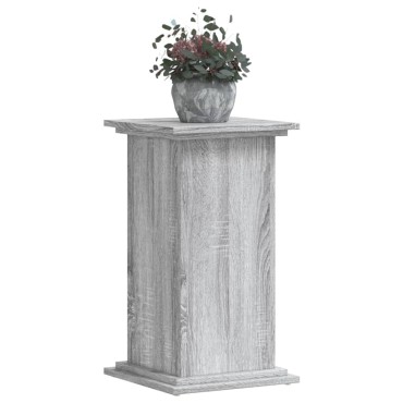 vidaXL Βάσεις Φυτών Γκρι Sonoma 33x33x60 εκ. Επεξεργασμένο Ξύλο