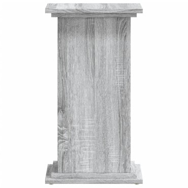 vidaXL Βάσεις Φυτών Γκρι Sonoma 33x33x60 εκ. Επεξεργασμένο Ξύλο