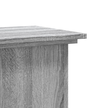 vidaXL Βάσεις Φυτών Γκρι Sonoma 33x33x60 εκ. Επεξεργασμένο Ξύλο