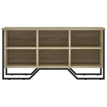 vidaXL Παπουτσοθήκη Sonoma Δρυς 90x38x45,5cm από Επεξεργασμένο Ξύλο