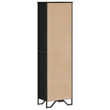 vidaXL Βιβλιοθήκη Μαύρη 50x31x169cm από Επεξεργασμένο Ξύλο 1 τεμ.