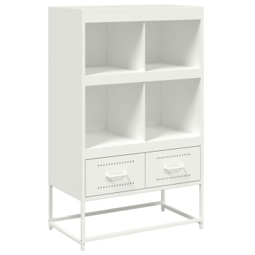vidaXL Ντουλάπι Λευκό 68x39x111,5cm από Χάλυβα 1 τεμ.