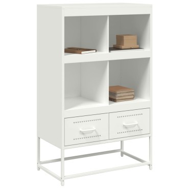 vidaXL Ντουλάπι Λευκό 68x39x111,5cm από Χάλυβα 1 τεμ.