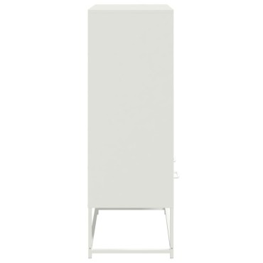 vidaXL Ντουλάπι Λευκό 68x39x111,5cm από Χάλυβα 1 τεμ.