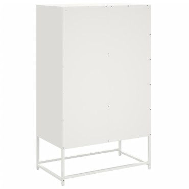 vidaXL Ντουλάπι Λευκό 68x39x111,5cm από Χάλυβα 1 τεμ.