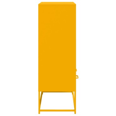 vidaXL Ντουλάπι Μουσταρδί 68x39x111,5cm από Ατσάλι 1 τεμ.
