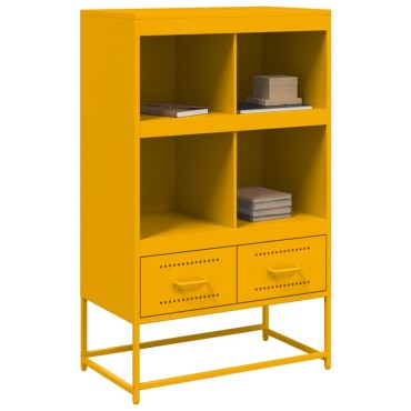 vidaXL Ντουλάπι Μουσταρδί 68x39x111,5cm από Ατσάλι 1 τεμ.