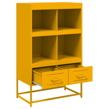 vidaXL Ντουλάπι Μουσταρδί 68x39x111,5cm από Ατσάλι 1 τεμ.