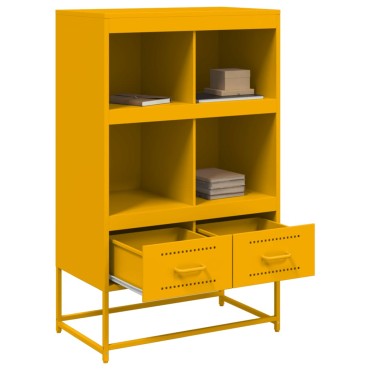 vidaXL Ντουλάπι Μουσταρδί 68x39x111,5cm από Ατσάλι 1 τεμ.