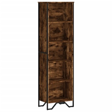 vidaXL Βιβλιοθήκη Καπνιστή Δρυς 50x31x169cm από Επεξεργασμένο Ξύλο 1 τεμ.