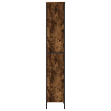 vidaXL Βιβλιοθήκη Καπνιστή Δρυς 50x31x169cm από Επεξεργασμένο Ξύλο 1 τεμ.