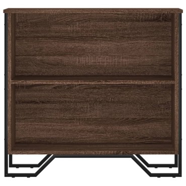 vidaXL Βιβλιοθήκη Καφέ Δρυς 80x31x74,5cm από Επεξεργασμένο Ξύλο 1 τεμ.