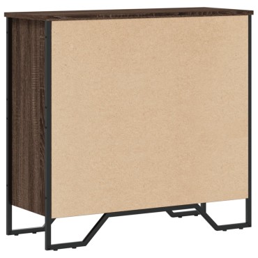 vidaXL Βιβλιοθήκη Καφέ Δρυς 80x31x74,5cm από Επεξεργασμένο Ξύλο 1 τεμ.