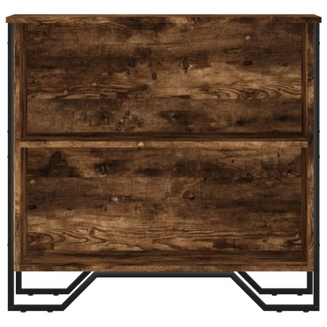 vidaXL Βιβλιοθήκη Καπνιστή Δρυς 80x31x74,5cm από Επεξεργασμένο Ξύλο 1 τεμ.