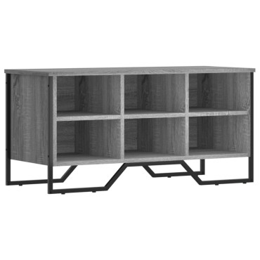 vidaXL Παπουτσοθήκη Γκρι Sonoma 90x38x45,5cm από Επεξεργ. Ξύλο
